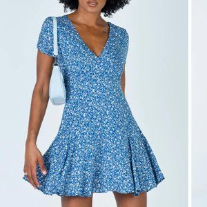 Princess Polly The Sting Mini Dress Blue